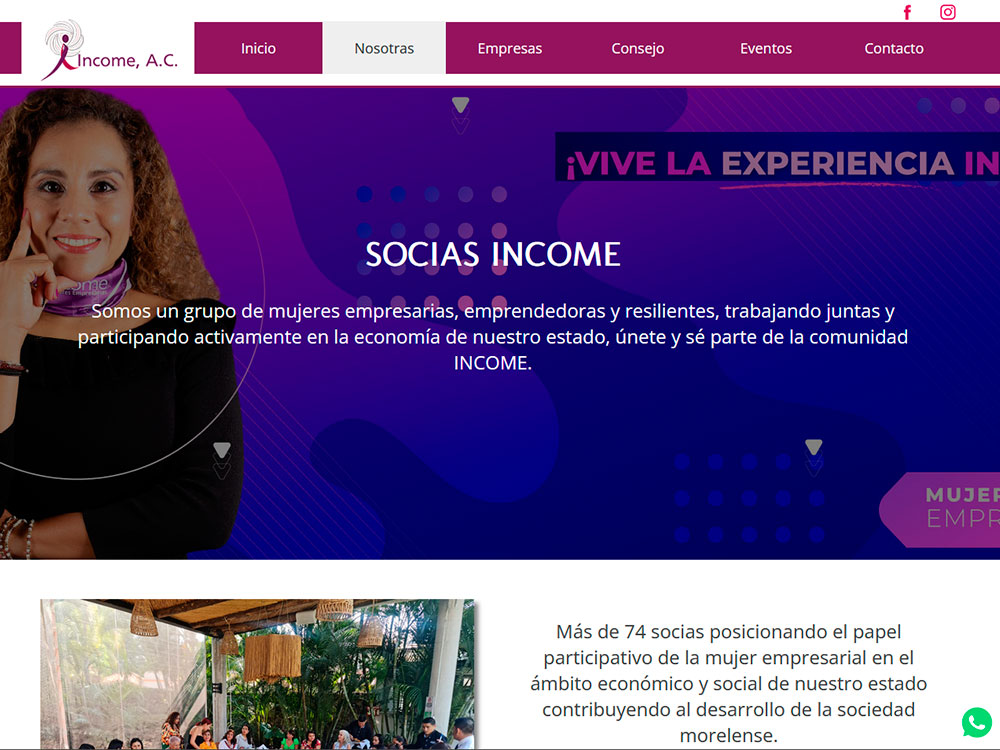 INCOME A.C. <img src='img/celular.png'  alt='Responsivo' title='Sitio responsivo'/>